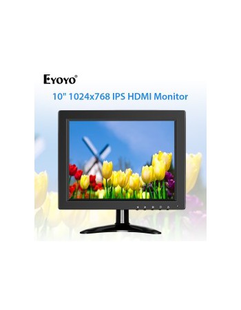 POS монитор 10“ Eyoyo IPS HD 1024x768 CC ТВ